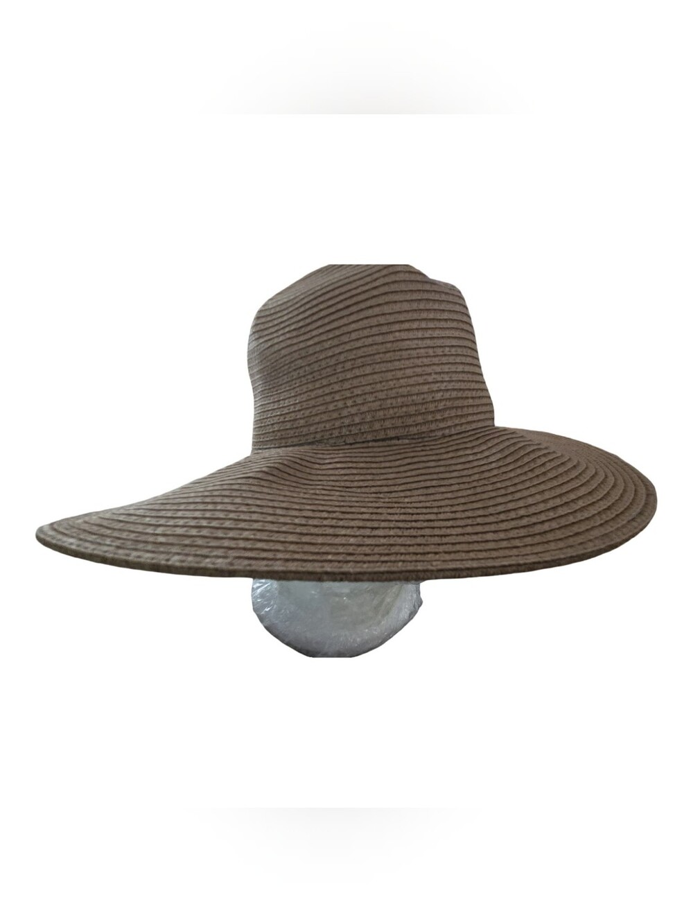 Women's Brown Wide-Brim Sun Hat  Lightweight Packable Festival Woven